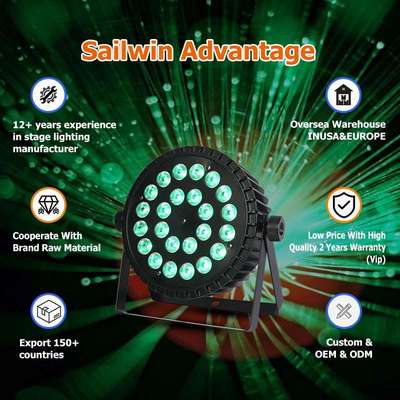 24pcs 10W 4in1 Led Par Light RGBW Par Disco stage Lights