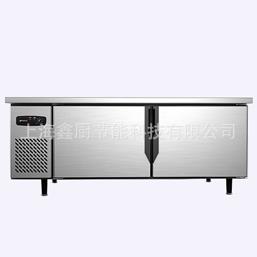 银都冷藏工作台餐饮店设备卧式冰箱厨房平冷操作台不锈钢商用冰柜 - 实物图