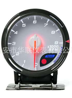 60mm指针式转速表0-9000RPM7色光赛车仪表黑/白表盘现货电子