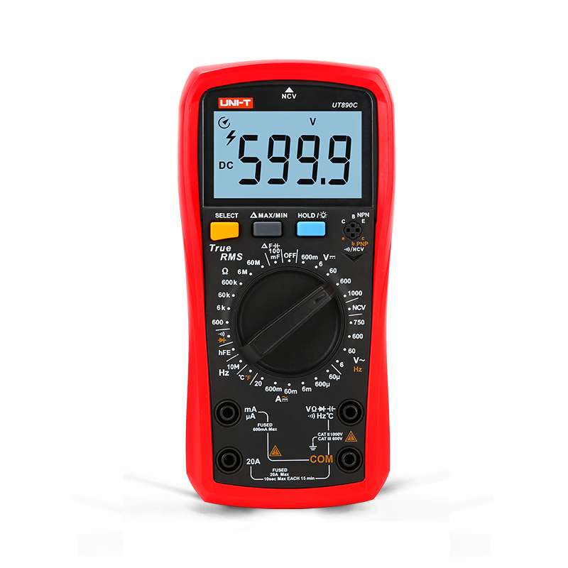 UT890C高精度万用表数字多功能表测电压电流表电容表