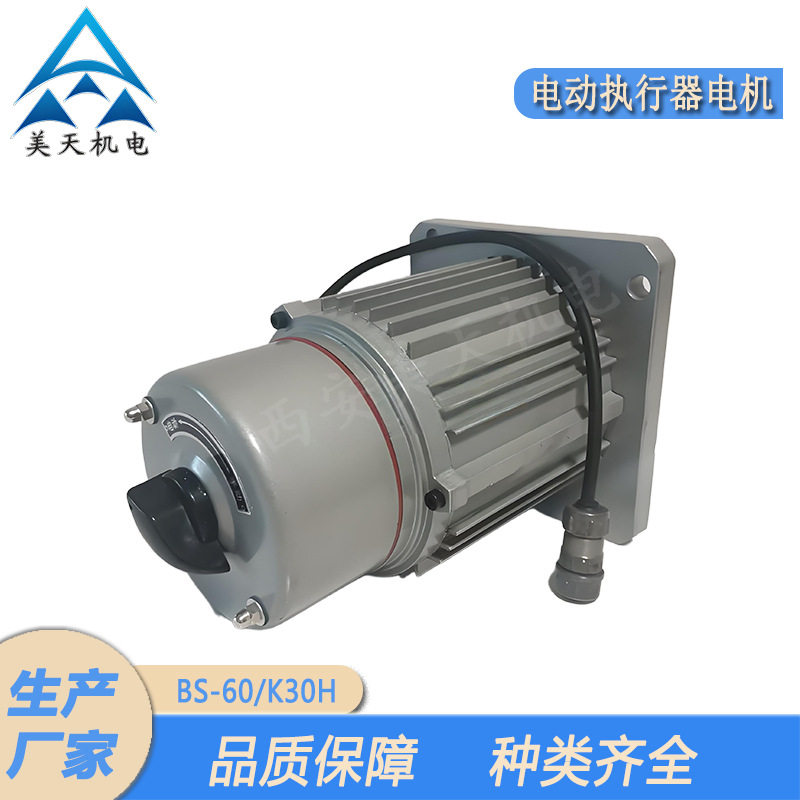 天津博拿德执行器角行程电动执行机构电机BS-60/K30H AC220V 0.16