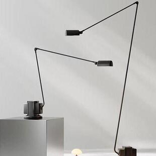 意大利Lumina落地灯设计师简约复古风客厅书房可调节摇臂阅读台灯