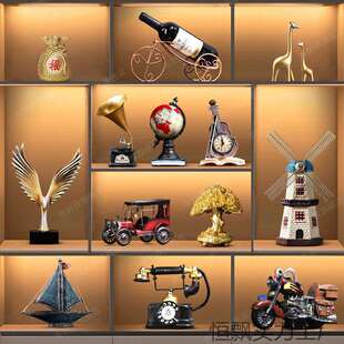 套装组合2025新款酒柜客厅装饰品电视柜玄关办公室摆件