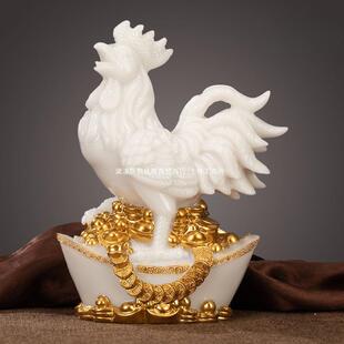 生肖鸡摆件大公鸡吉祥物动物蛇鸡牛三六合家居客厅摆设酒柜装饰品