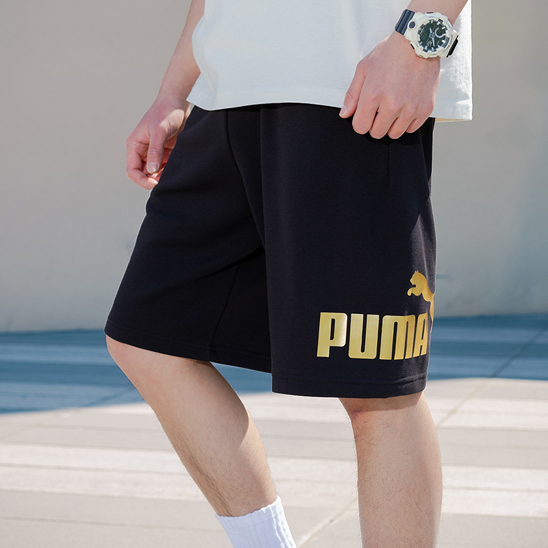 PUMA彪马运动短裤男裤女裤2025夏季新款金标休闲裤透气宽松五分裤