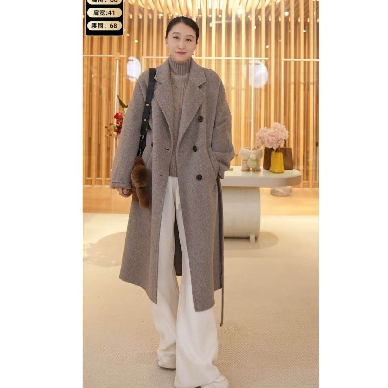 【然姐come_on】CARD GEESE/卡雁 新款大衣#AKY-24A136-2325-1,女装/女士精品,毛呢外套,淘宝优惠券,粉丝福利购,淘宝优惠卷