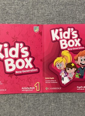 剑桥国际少儿英语第三版教材Kid's Box1级学生教材课本练习册套装