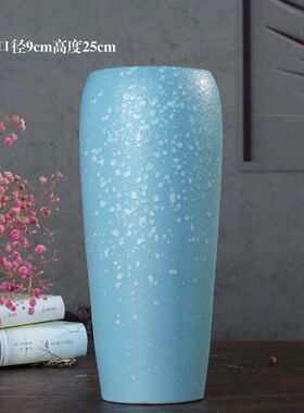 简约陶瓷花大口径水培鲜花仿真花插花艺摆件桌面客厅装饰品摆设