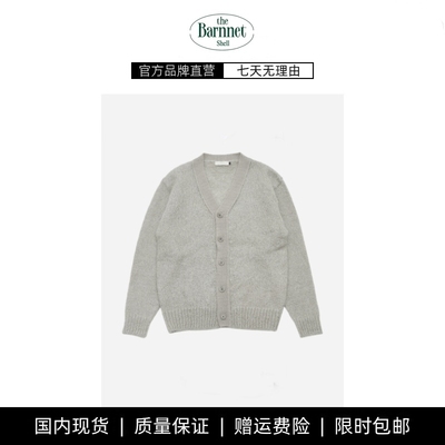 【现货】theBarnnet shell冬韩国设计师单排扣马海毛针织毛衣开衫