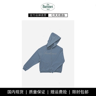 【现货】theBarnnet shell李娜恩同款加绒连帽卫衣女宽松拉链外套