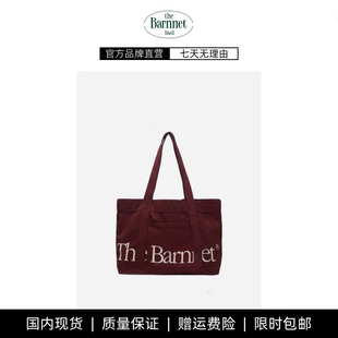 theBarnnet shell韩国八奶家字母帆布包韩系大容量单肩包 现货