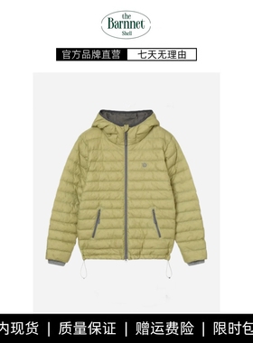 【现货】theBarnnet shell韩国绗线90鸭绒连帽羽绒服韩系保暖外套