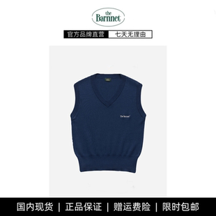 【现货】新款韩国八奶thebarnnet刺绣V领修身马甲无袖外穿背心女