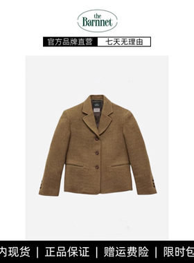 【现货】thebarnnet八奶秋冬日本进口羊毛保暖舒适廓形西装外套女