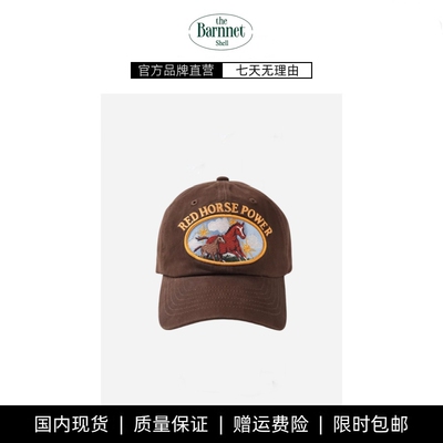 【现货】theBarnnet shell马年限定小马字母刺绣徽章棒球帽鸭舌帽