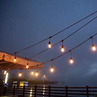 户外彩灯闪灯串灯室外防水夜市挂灯阳台布置庭院装饰家用氛围灯泡