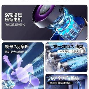 小风扇桌面办公室宿舍超静音台式 2025新款 小型挂壁充电循环扇