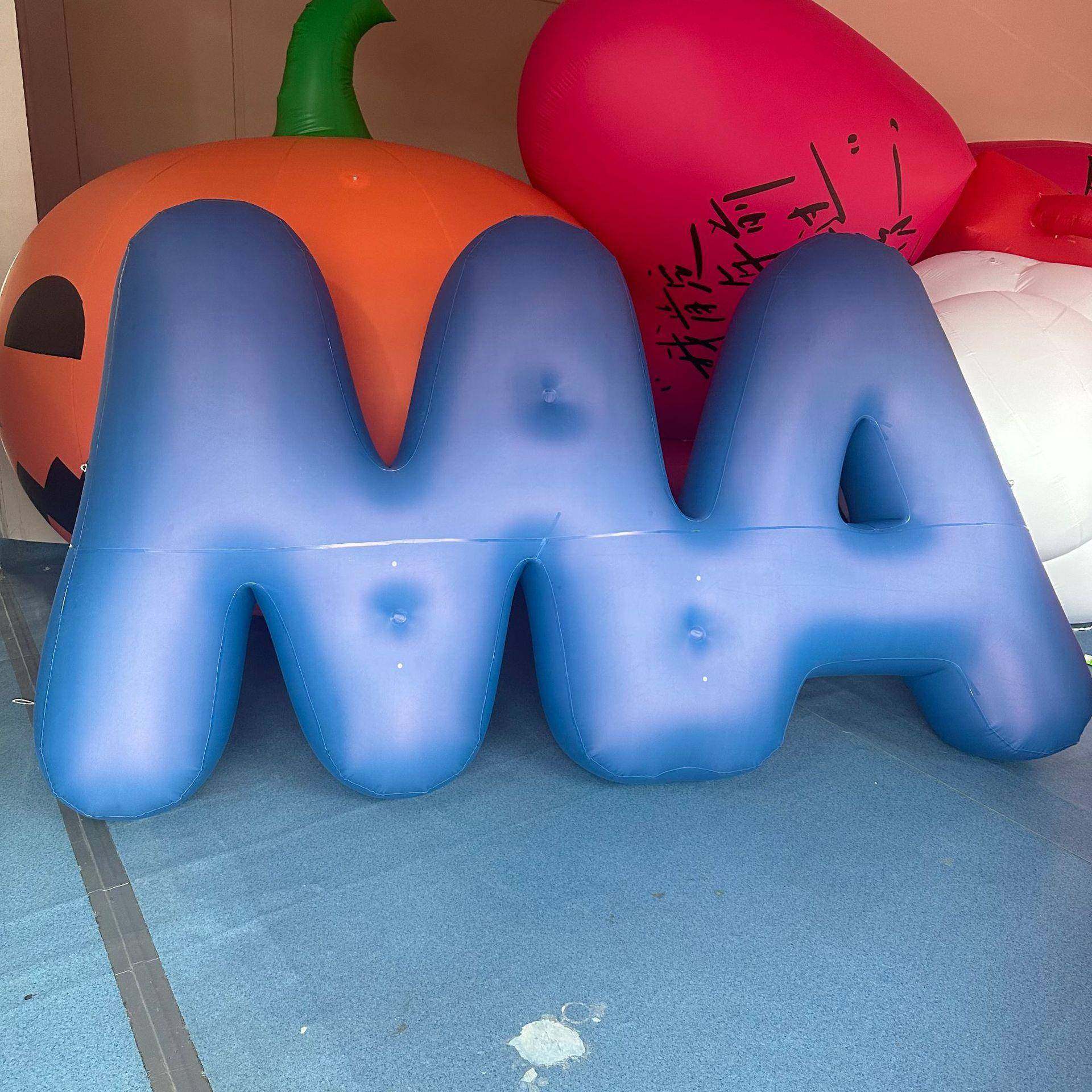 升空字母汉字气模PVC广告牌气球数字英文音符悬挂充气模型