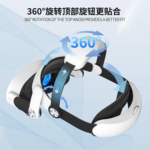 Metaquest3s头戴双旋钮调节精英oculusquest3充电头带VR配件
