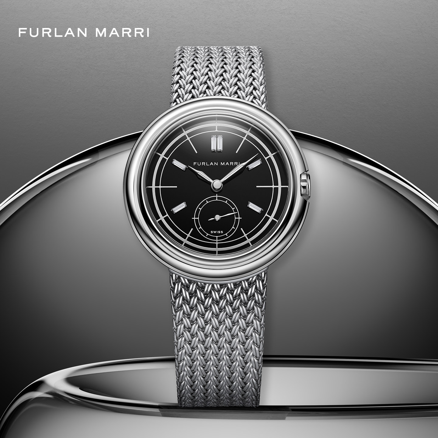 Furlan Marri Disco Volante小三针飞碟机械手表黑玛瑙钻石特别版