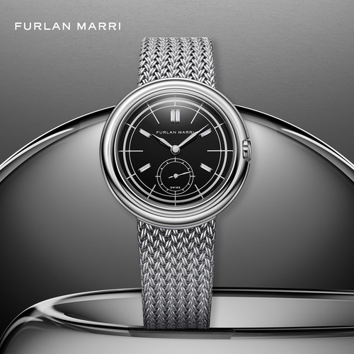 Furlan Marri Disco Volante小三针飞碟机械手表黑玛瑙钻石特别版