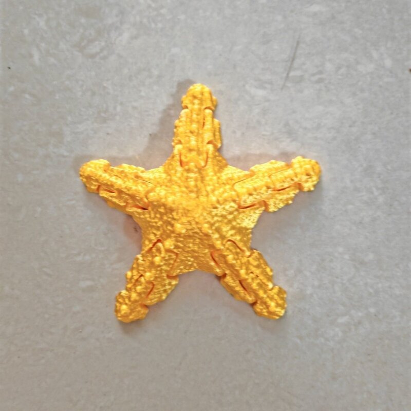 可动3D打印海星动物立体玩具装饰摆件雕塑手办网红解压潮儿童玩具