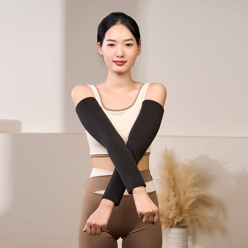 加绒护肘胳膊套女保暖防寒加厚运动手臂套袖秋冬女加长款护手腕男