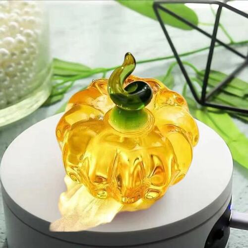 水晶南瓜多功能精致摆件书房书法镇纸卧室居家创意装饰品