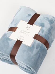 定制HJ毛毯法兰绒加厚毯子空调毯双人床单夏季 毛巾被纯色沙发珊瑚