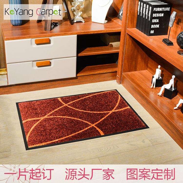 科洋欧式尼龙印花橡胶地垫卧室客厅入户除尘防滑地毯doormat