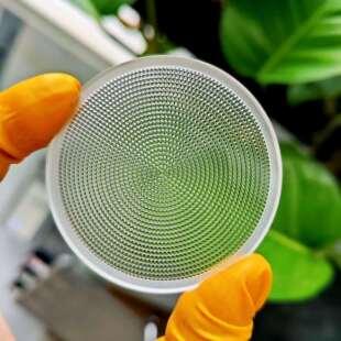 舞台灯用57.6*3.0单面复眼玻璃镜片柔光无眩斑B270微透镜阵列