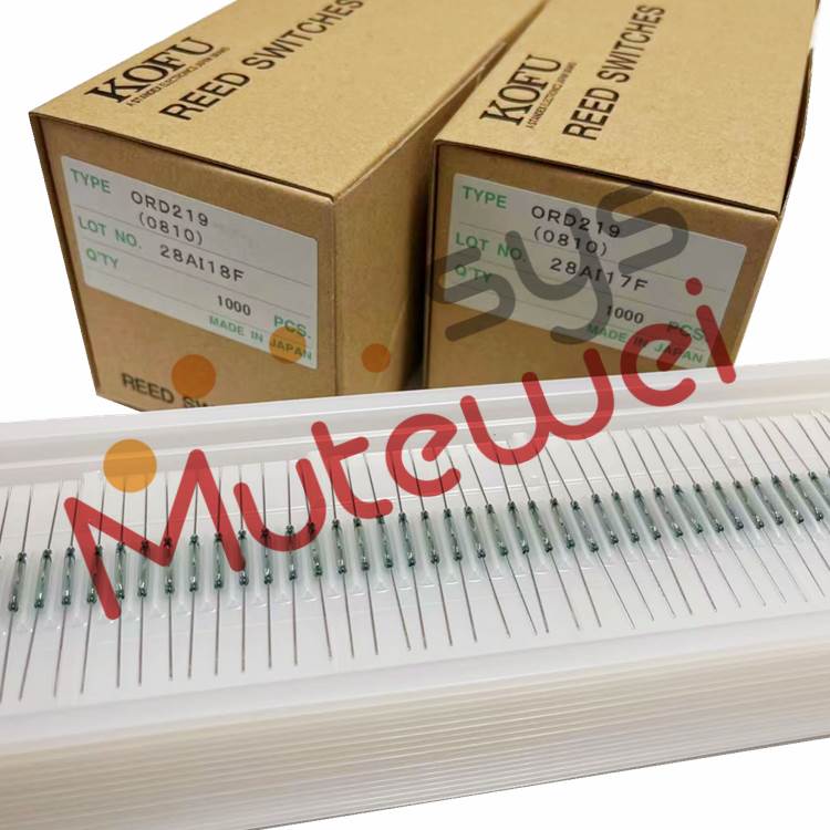 日本OKI KOFU ORD219尺寸2*12MM磁簧管 磁控开关小型干簧管常开型