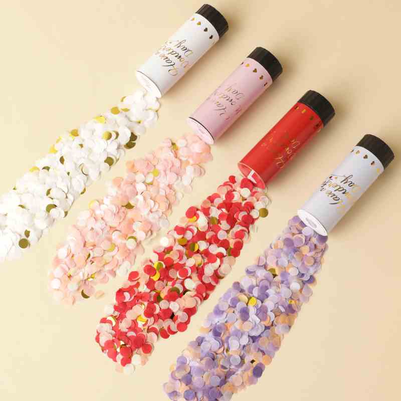 生日婚礼手拧小礼炮迷你喷花筒手持礼花结婚乔迁派对装饰道具