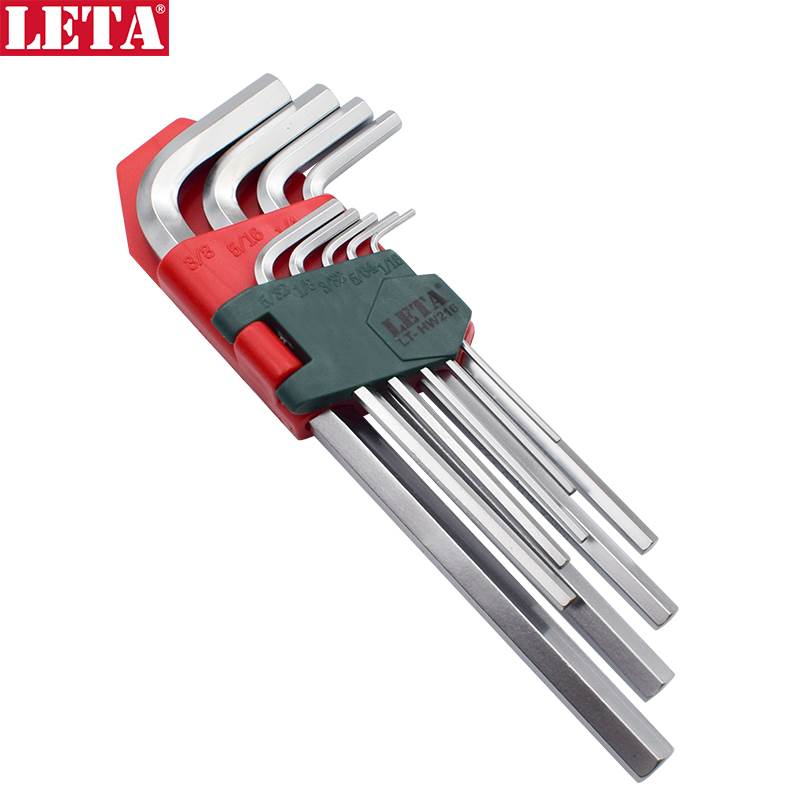勒塔LETA内六角扳手工具套装9件套 英制内六角加长螺丝刀LT-HW216