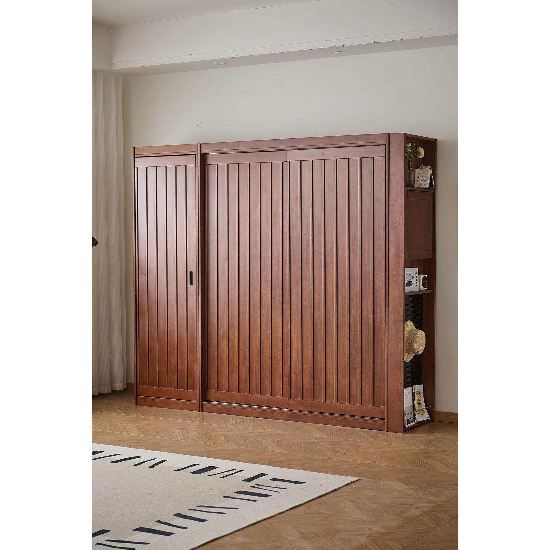 复古实木衣柜家用卧室多功能组合衣橱北欧实木收纳柜储物柜子,电子元器件市场,其它元器件,淘宝优惠券,粉丝福利购,淘宝优惠卷