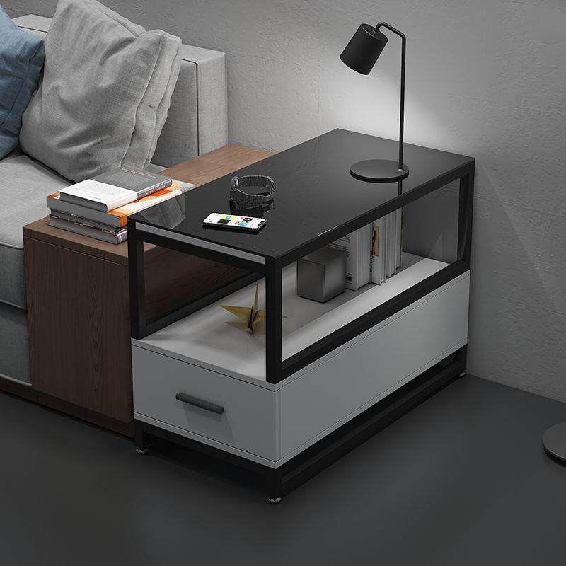 沙发侧边柜边几边柜桌子茶几小型迷你边桌靠墙窄简约轻奢置物架s^