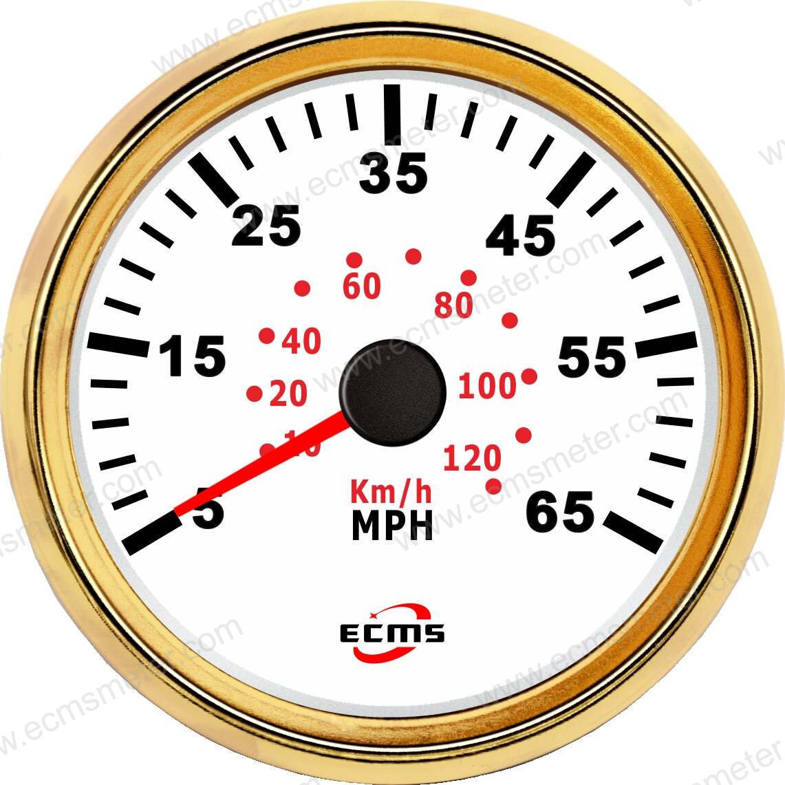 ECPΦ85mm改装车房车野营车游艇船用指针脉冲气压式速度表65MPH