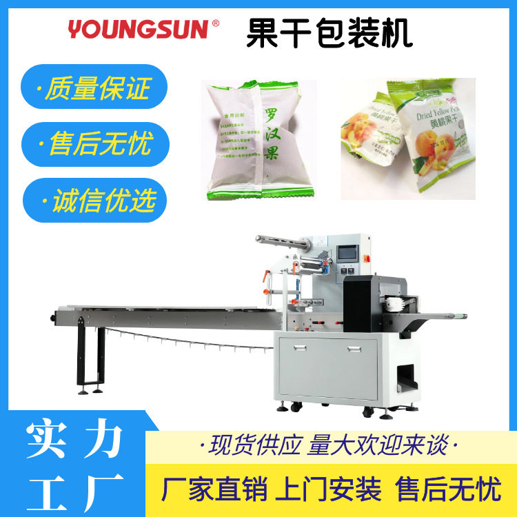 干果套袋机 小包装柠檬片枕式包装机 全自动果干打包封口机