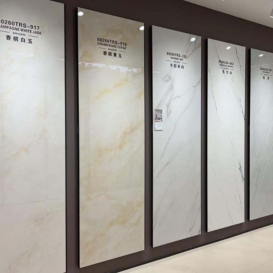 亮面瓷砖岩板客厅餐厅地砖厨房墙面砖台面桌面家用餐桌茶几电视柜