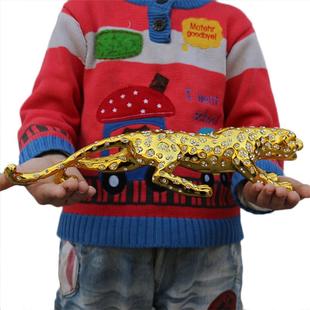 镶钻款金钱豹汽车摆件车内饰品车载中控台装饰品电镀豹子轻奢风