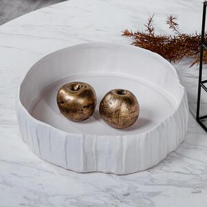 Darchin至简系列白色果盘陶瓷材质果盘摆件家居饰品