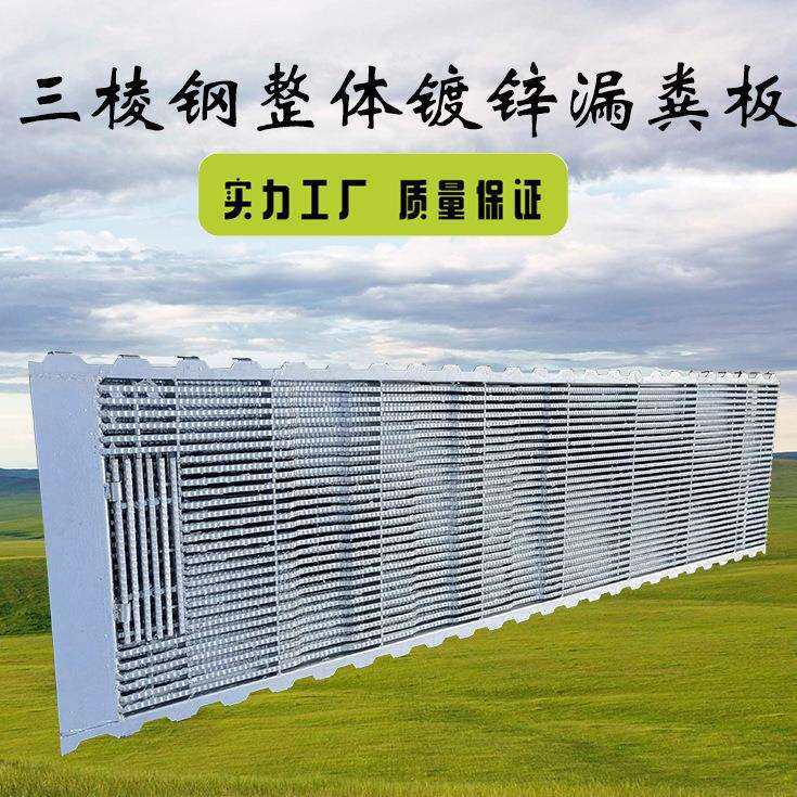 养殖设备粪沟盖板不伤奶头三棱钢整体镀锌母猪产床三棱钢漏板