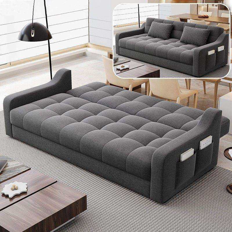 折叠沙发床一体两用新款现代简约小户型客厅可储物棉麻沙发床