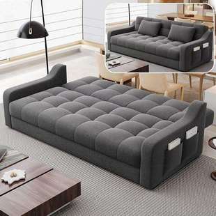 折叠沙发床一体两用新款现代简约小户型客厅可储物棉麻沙发床