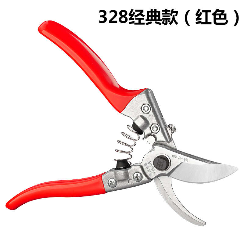 园艺剪枝修枝台湾果树进口修剪园丁剪花剪枝本钢剪日粗树枝剪剪