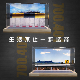 118机车模型场景亚克力展示盒摩托车收纳收藏玩具摆件礼品赛车