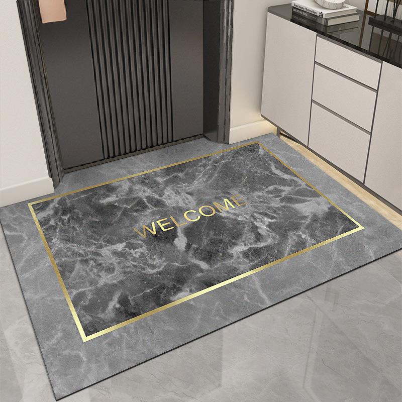 入户门地垫进门玄关门口地毯皮革门垫防滑吸水脚垫脚踏垫子可裁剪