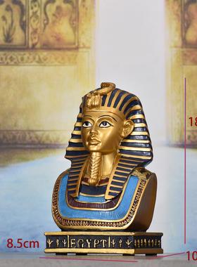 法老人物头像装饰品家装摆设名人物雕塑艺术埃及摆件工艺品