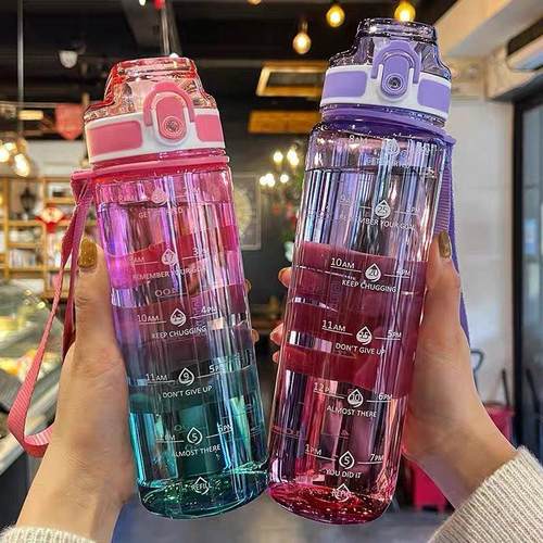 大容量水杯新款女高颜值夏天运动杯子男学生上学专用儿童水壶