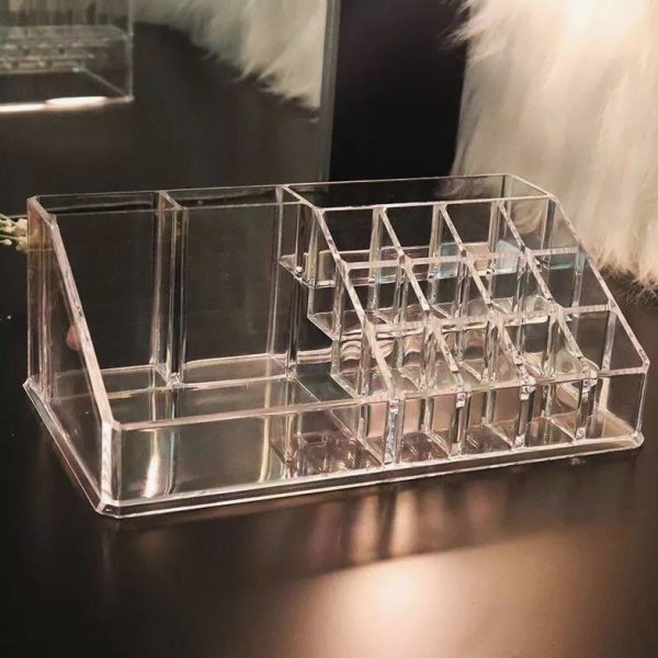香水架展示唇膏指甲油 收纳盒化妆品收纳盒彩妆透明粉饼架口红架